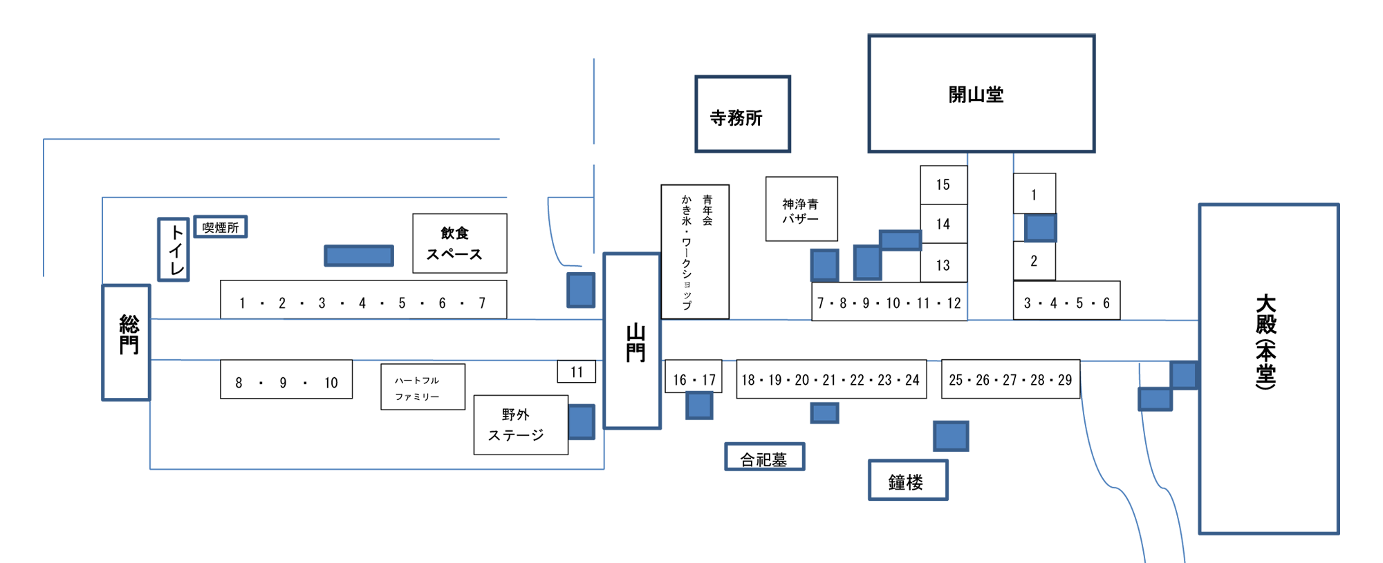 出店者配置図